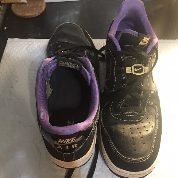 Size 12 - Nike Air Force 1 '07 LV8 EMB Low World Champ - Lakers - Picture 1 of 14